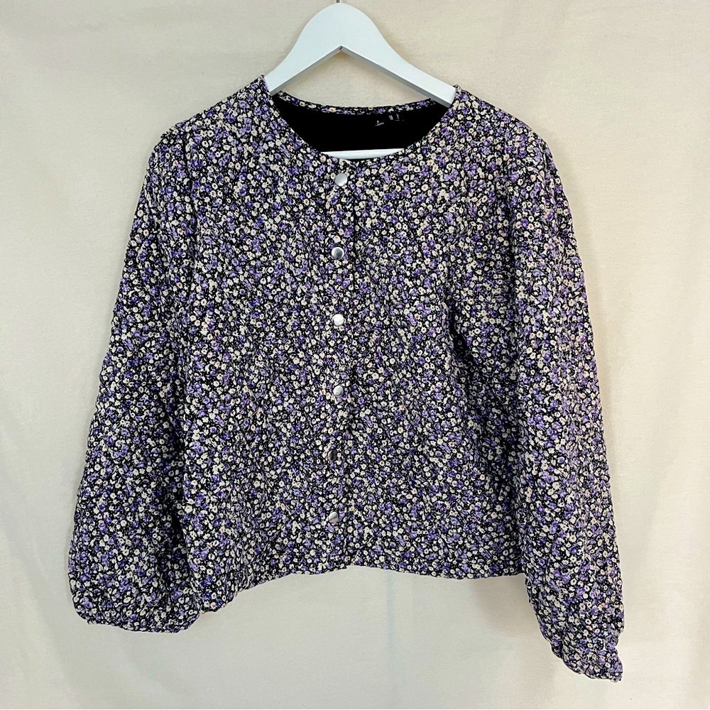 Quilted floral jacket